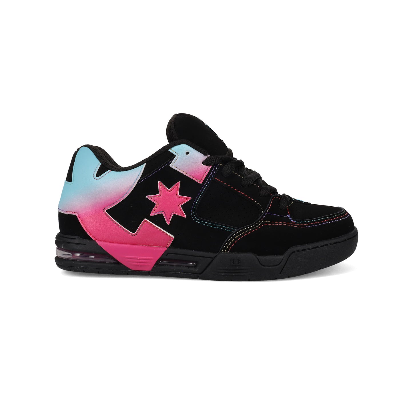Tenis DC Shoes Command Mujer Negro/Multicolor