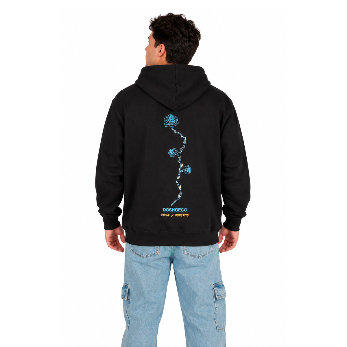 Hoodie Caballero Día De Muertos Negra