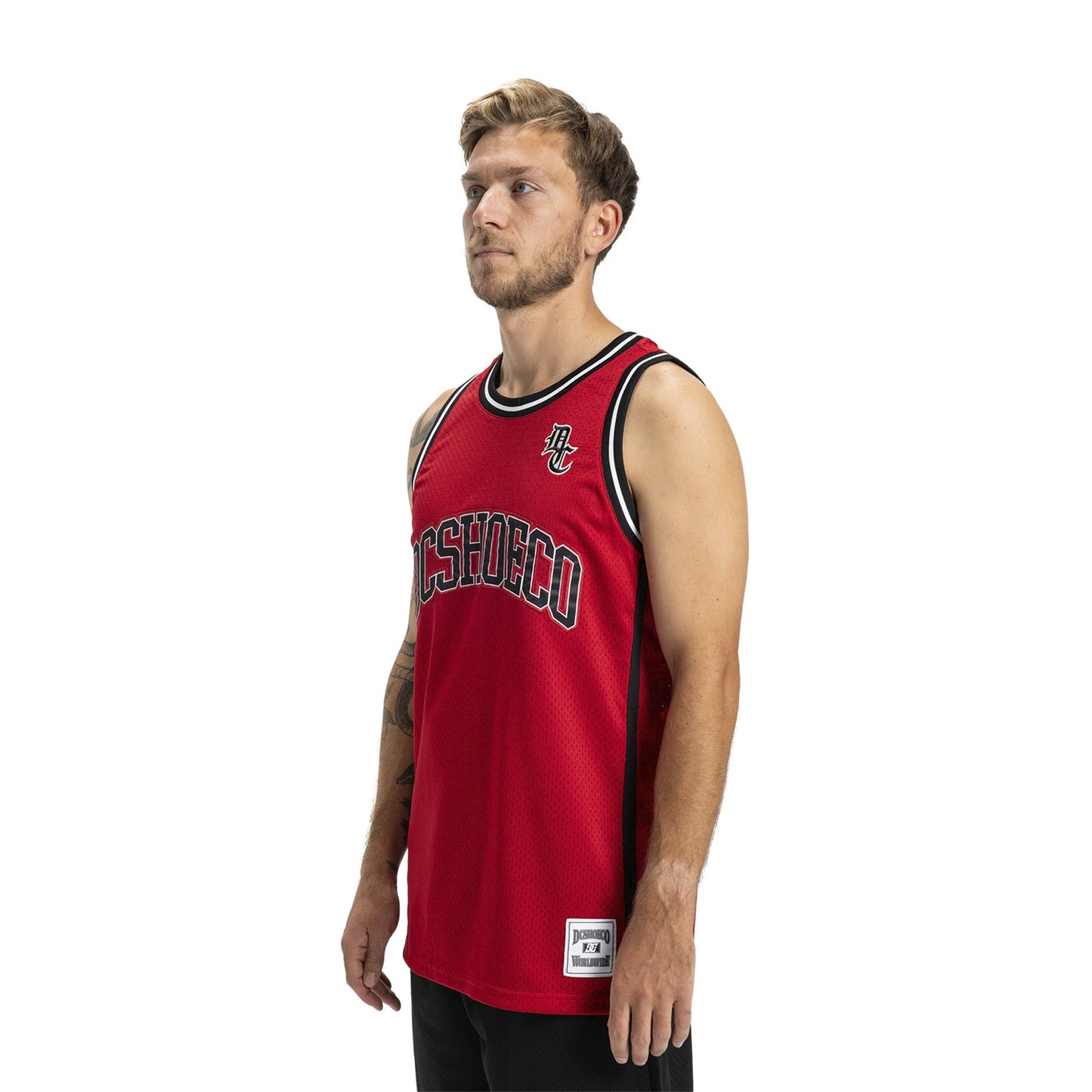 Camiseta Roja DC Shoes Baskteball