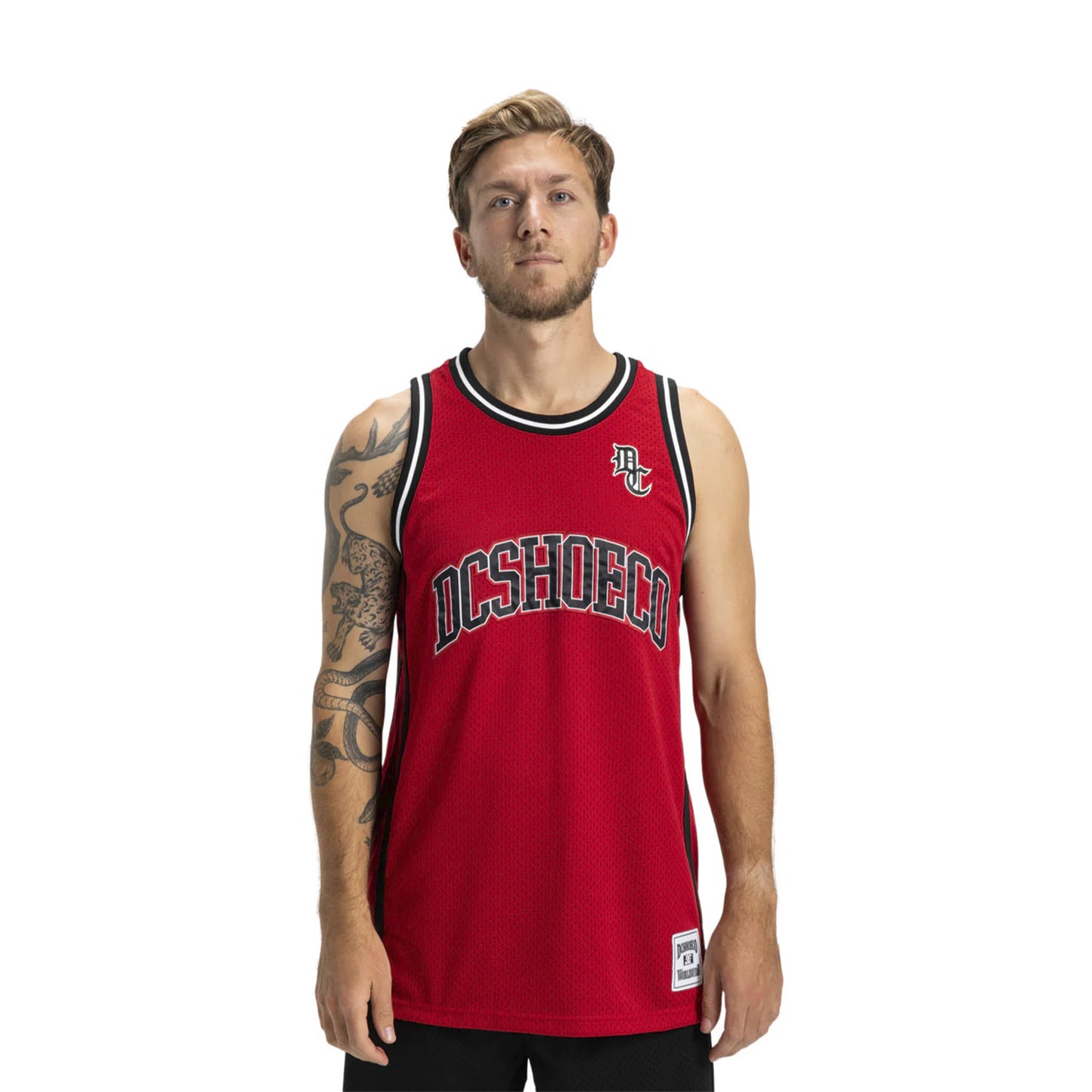 Camiseta Roja DC Shoes Baskteball