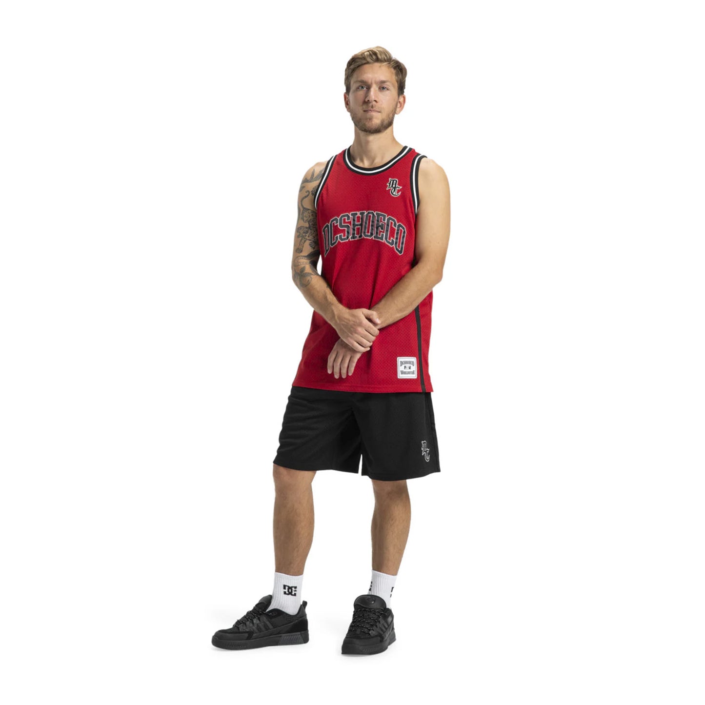 Camiseta Roja DC Shoes Baskteball