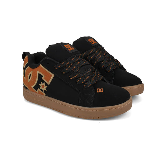 Tenis DC Shoes Court Graffik Negro-Miel