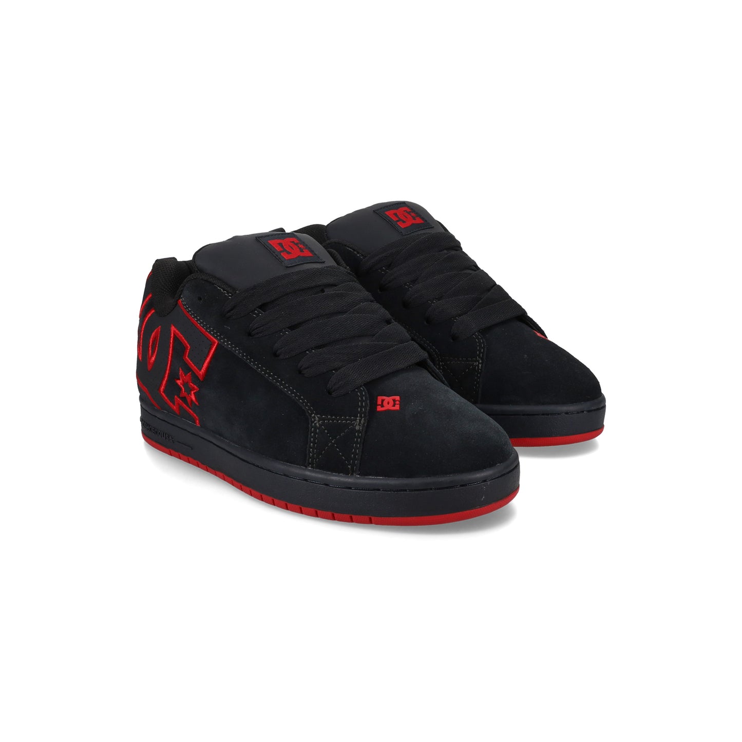 Tenis DC Shoes Court Graffik Negro-Rojo
