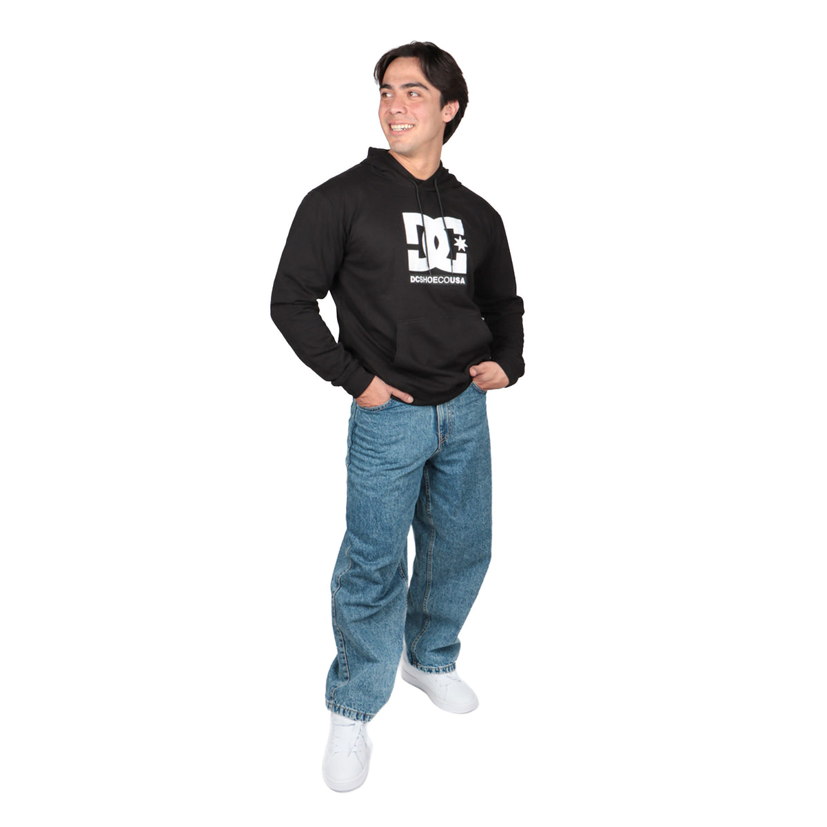 Sudadera con Capucha DC Big Logo Negra