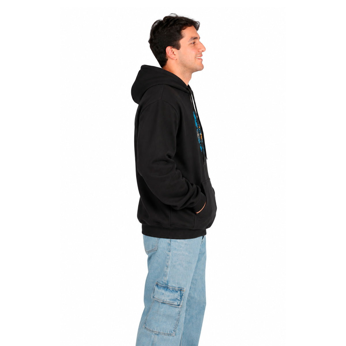 Hoodie Caballero Día De Muertos Negra