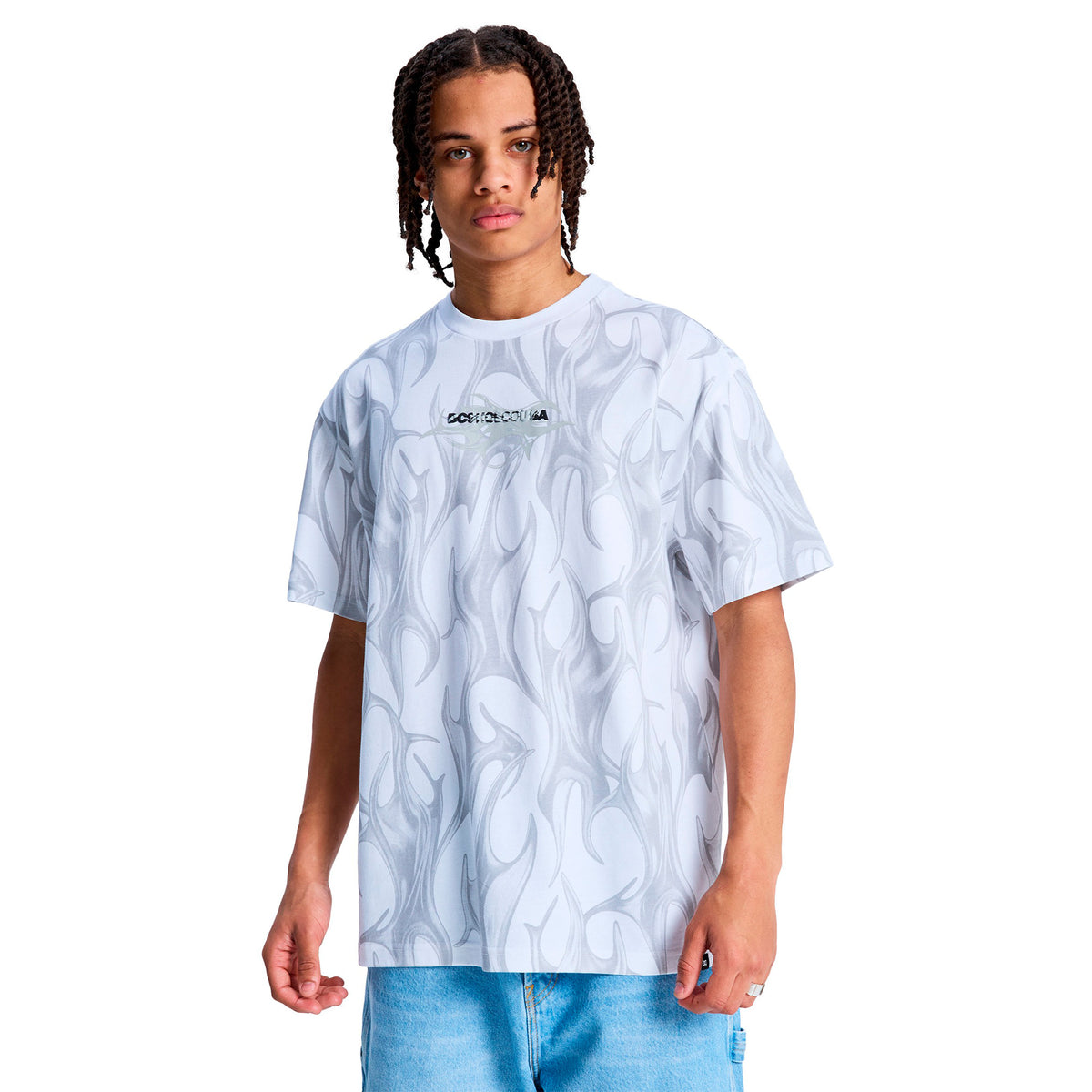 Playera DC Liquid Fuego HSS WHT