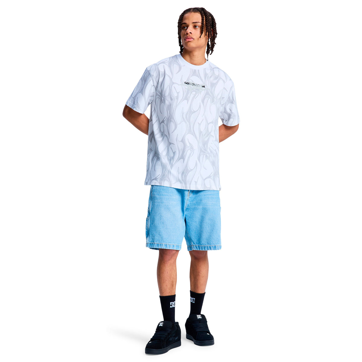 Playera DC Liquid Fuego HSS WHT