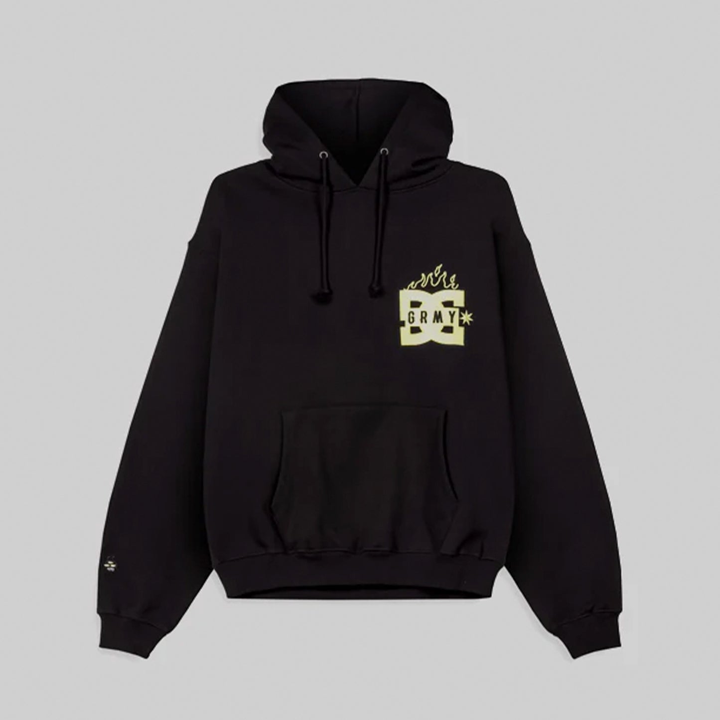 The Swarm DC Shoes X Grimey Boxy Hoodie BLK