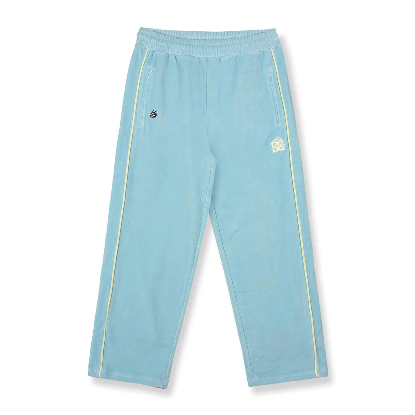 The Swarm DC Shoes X Grimey Velvet Track Pants Wide Leg